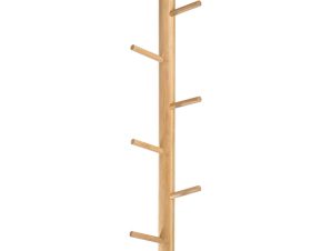 Estia Κρεμάστρα Τοίχου Ξύλινη 6 Θέσεων Bamboo 65x6x15cm 04-19853