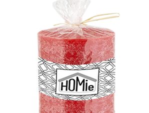 Κερί Αρωματικό Κορμός 9,5×10εκ. Homie 37-71-red – Homie – 37-71-red
