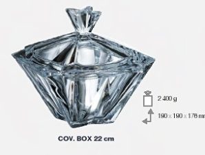 Φοντανιέρα Κρυστάλλινη Bohemia Metropolitan 22εκ. CTB03600303 (Υλικό: Κρύσταλλο, Χρώμα: Διάφανο ) – Κρύσταλλα Βοημίας – CTB03600303