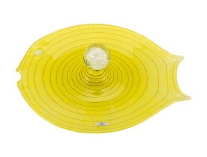 Διακοσμητική Πιατέλα Φυσητό Γυαλί WM Collection 30εκ. N98222801 (Υλικό: Γυαλί, Χρώμα: Κίτρινο ) – WM COLLECTION – N98222801