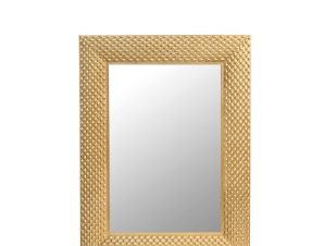 Zen Collection Καθρέπτης Τοίχου Resin Χρυσός 60x90cm 48564