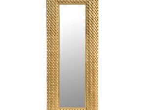 Zen Collection Καθρέπτης Τοίχου Resin Χρυσός 30x120cm 48565