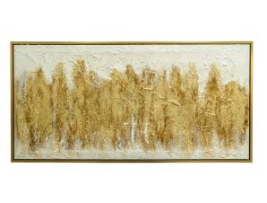 Zen Collection Μοντέρνος Π’ινακας Ζωγραφικής σε Καμβά με Χρυσή Κορνίζα 60Χ120cm 48854
