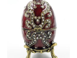 Διακοσμητικό Κουτάκι Μινιατούρα Αυγό Κόκκινο Με Σμάλτο & Στρας Royal Art 7εκ. BOS3561BG (Χρώμα: Κόκκινο) – Royal Art Collection – BOS3561BG