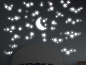 Αυτοκόλλητο Τοίχου Φωσφοριζέ Starry Night Ango 200×150εκ. 18109 – ango – ANGO_18109