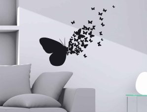 Αυτοκόλλητα Τοίχου Βινυλίου Butterflies Silhouttes 72×58εκ. ANGO 54110 – ango – ANGO_54110