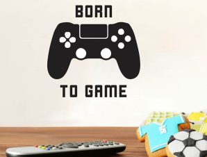 Αυτοκόλλητα Τοίχου Βινυλίου Born To Game 15×24εκ. ANGO 59011 – ango – ANGO_59011