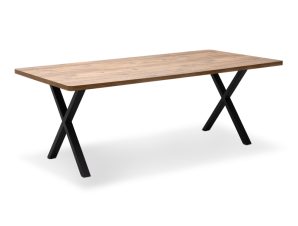 Τραπέζι Jeremy Megapap Mdf – μεταλλικό χρώμα ακακίας 200x100x75εκ. – MegaPap – 0212176