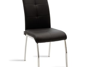 Καρέκλα Ariadne pakoworld PU μαύρο-πόδι χρωμίου (Σετ 4 Τεμάχια) – PAKO WORLD – 029-000069