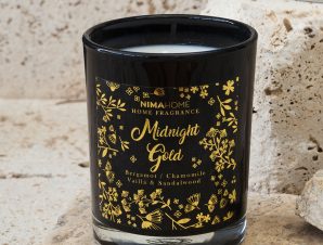 Αρωματικό Κερί 160gr Nima Aroma Midnight Gold