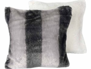 Διακοσμητική Μαξιλαροθήκη Με Γουνάκι (40×40) Melinen Fedor Grey